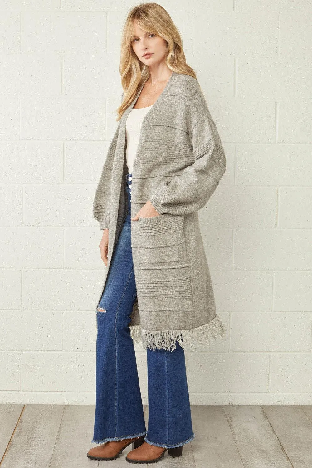 Alastair Fringe Duster Cardigan