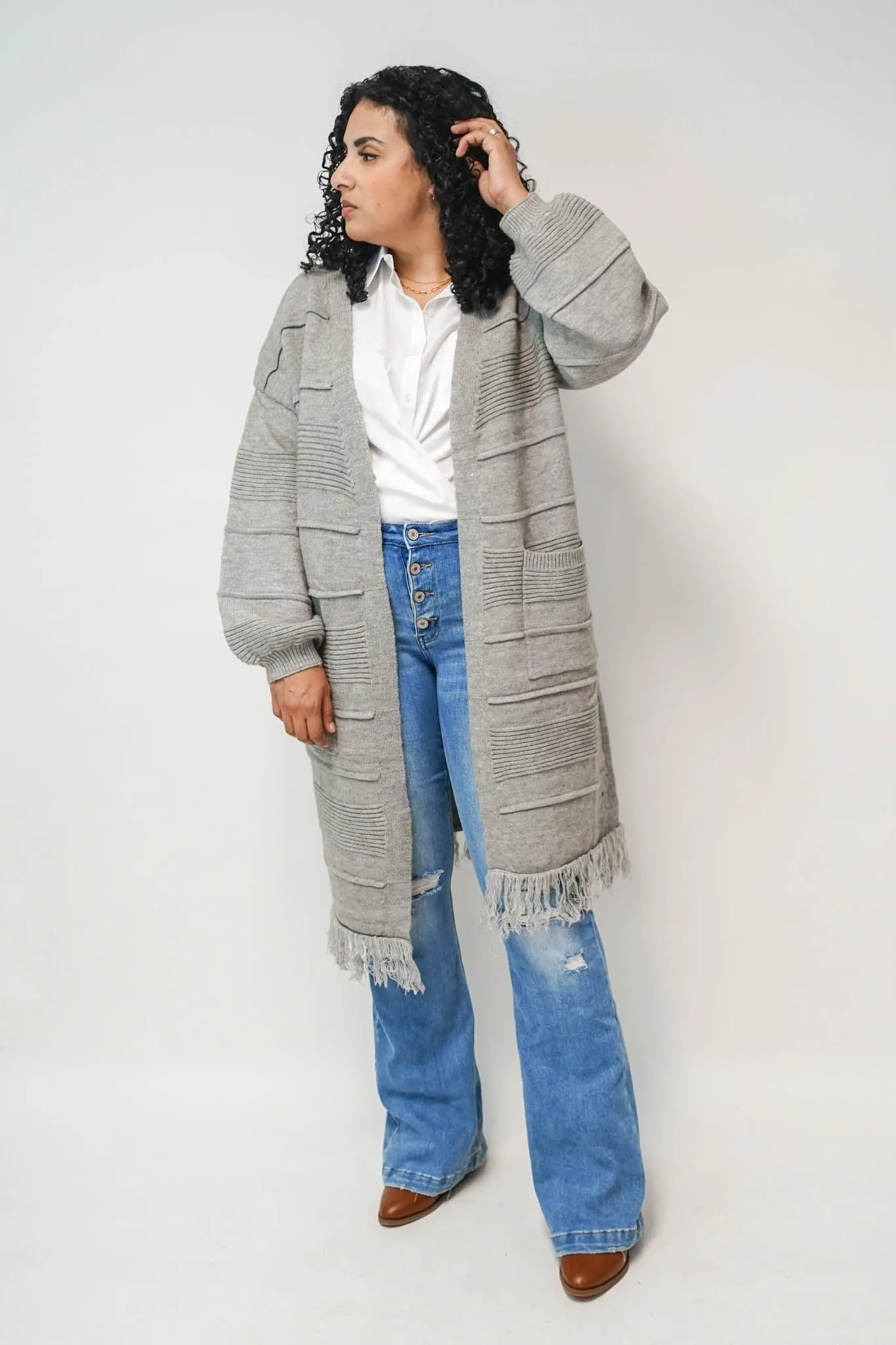 Alastair Fringe Duster Cardigan