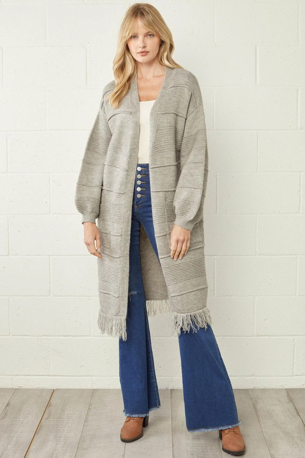 Alastair Fringe Duster Cardigan