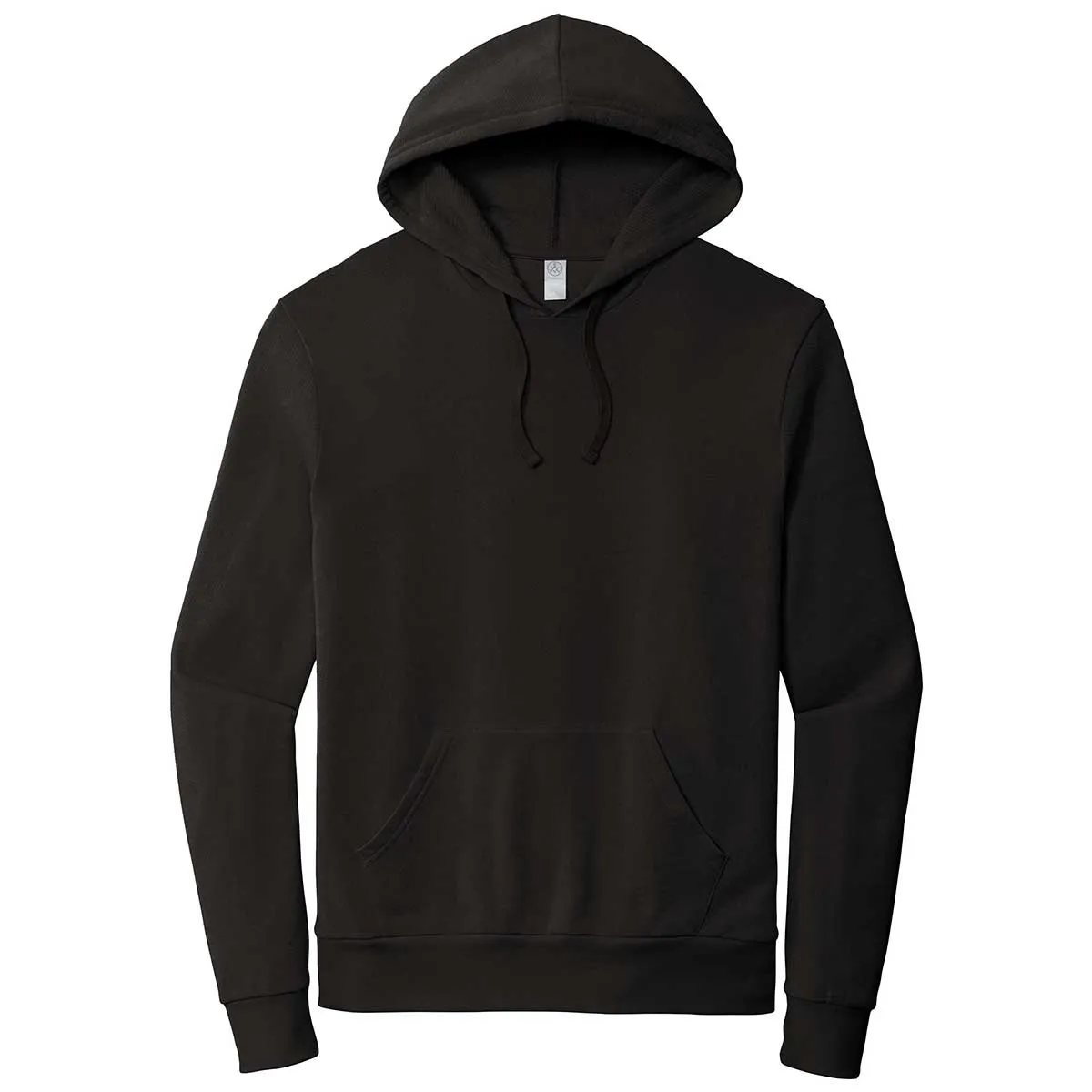 Alternative Apparel Men's Black Washed Terry Challenger Hoodie