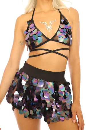 Aura Unicorn Sequin Skirt