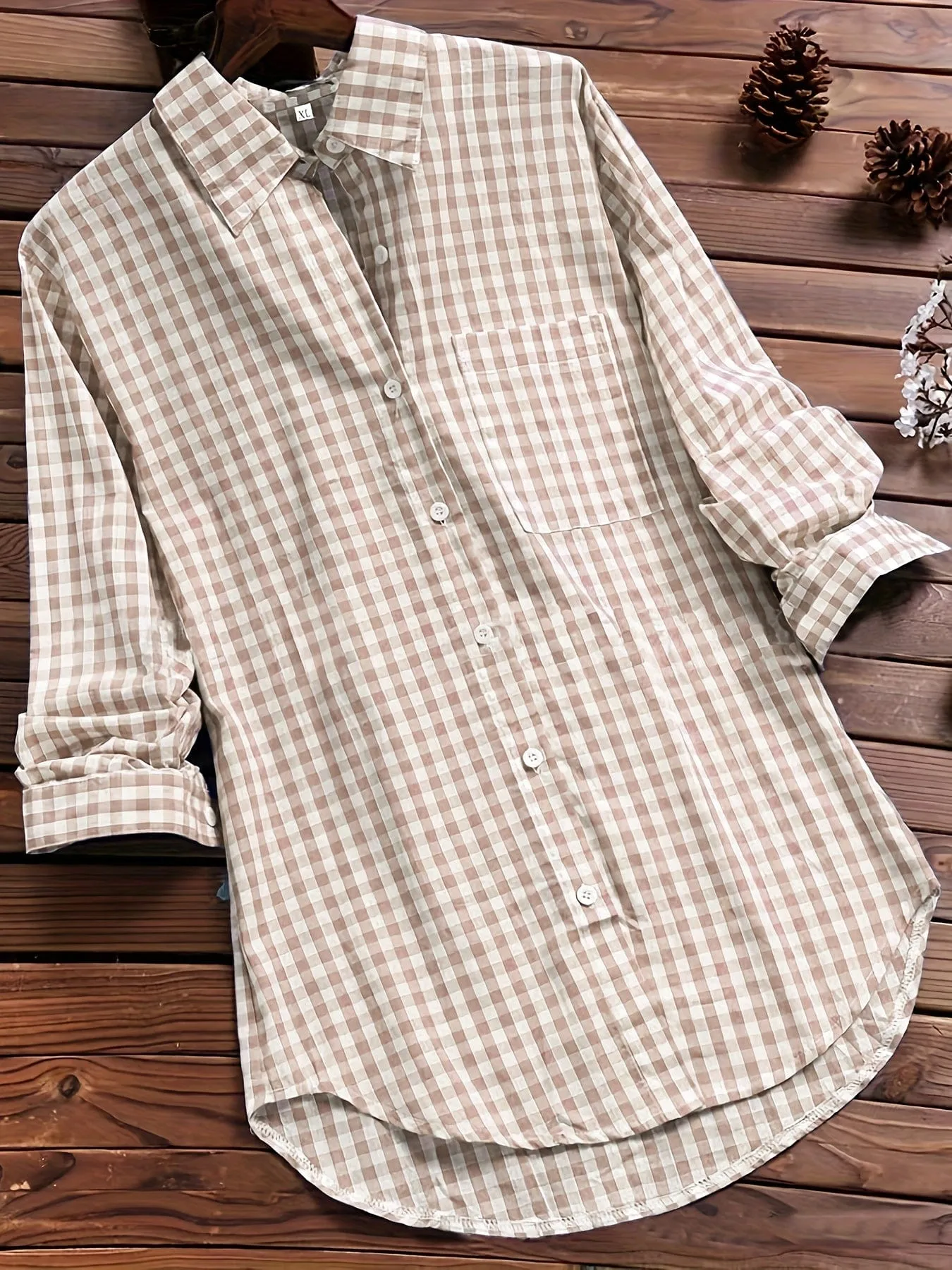 Beach Style Button-Down Shirt