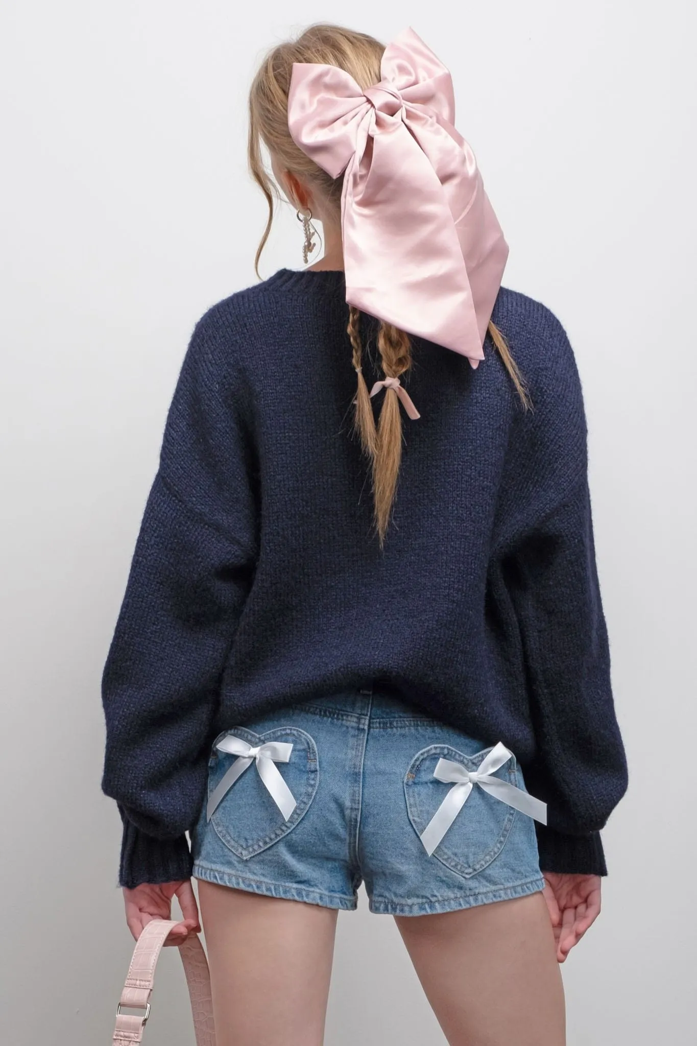 Bow Graphic Knit Sweater