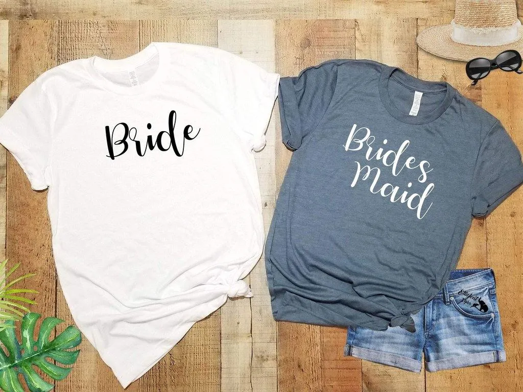 Bride and Bridesmaid Bachelorette Party Shirts | Bridal Party Shirts | Wedding Party Shirts | Bridesmaid Shirts | Bride Shirt