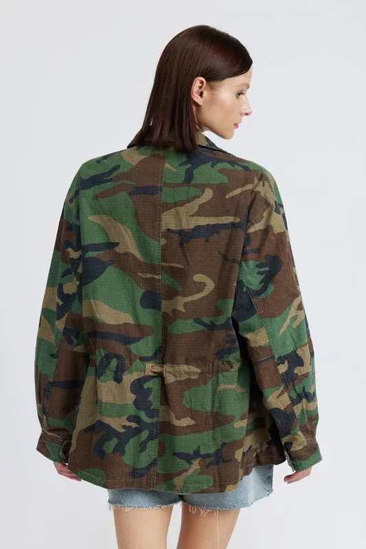 CAMO OVERSIZED JACKET