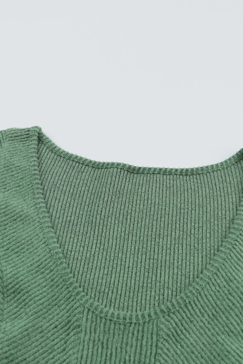 Casual Green Long Sleeve Top