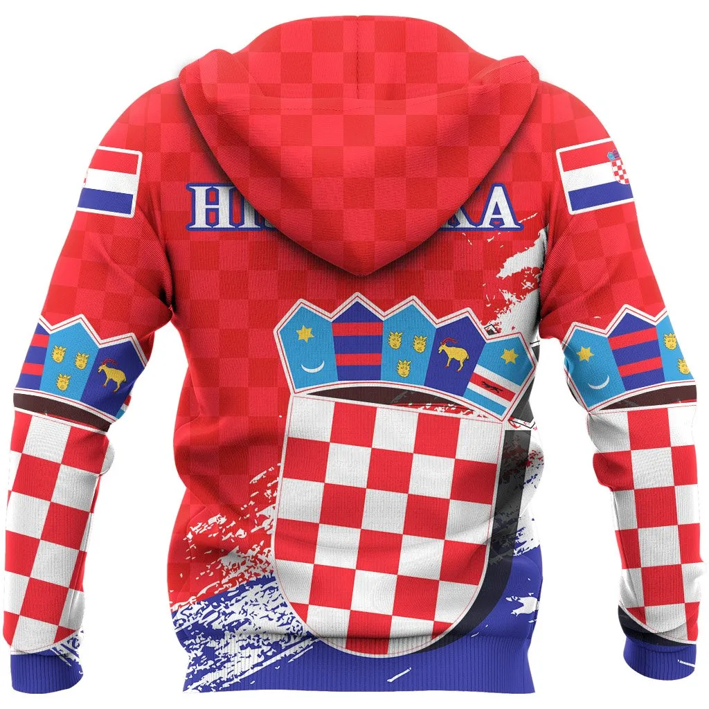 Croatia Special Zipper Hoodie A7