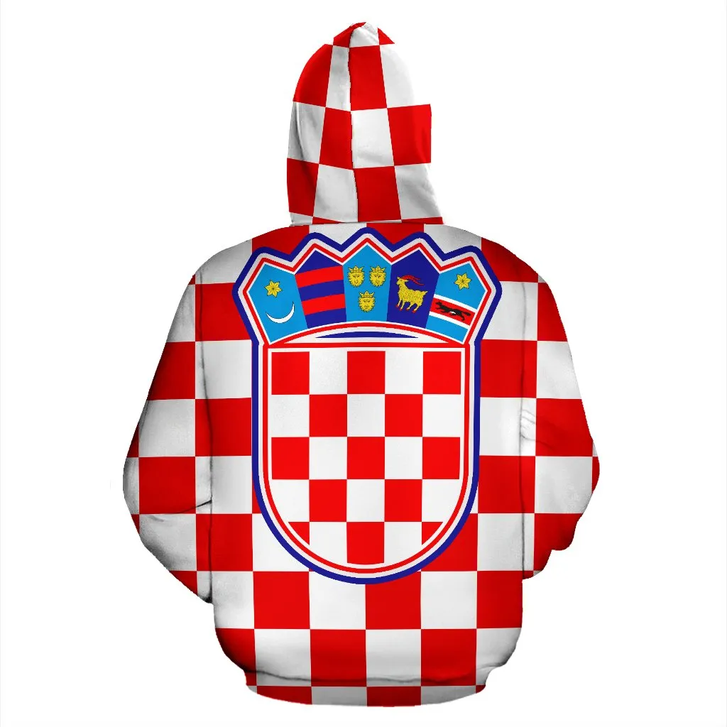 Croatian Checkerboard Hoodie BN09