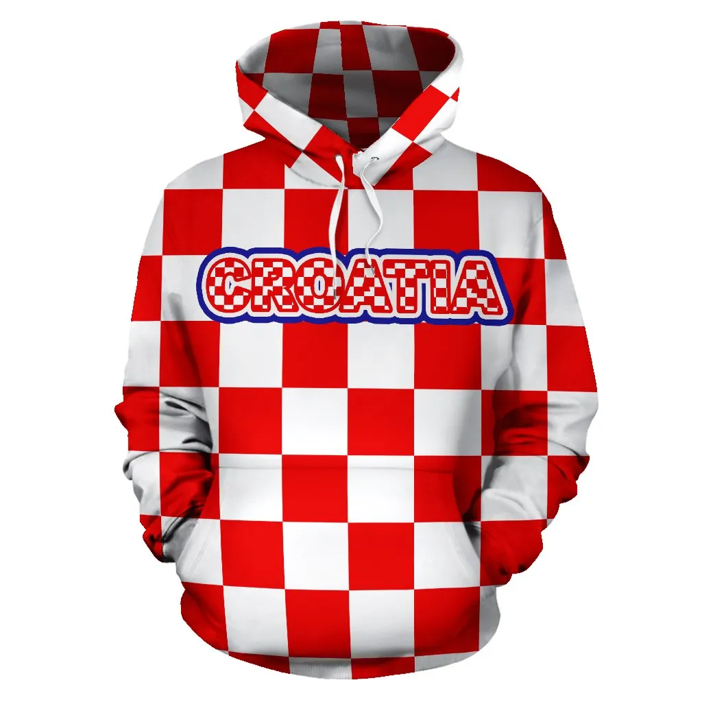 Croatian Checkerboard Hoodie BN09