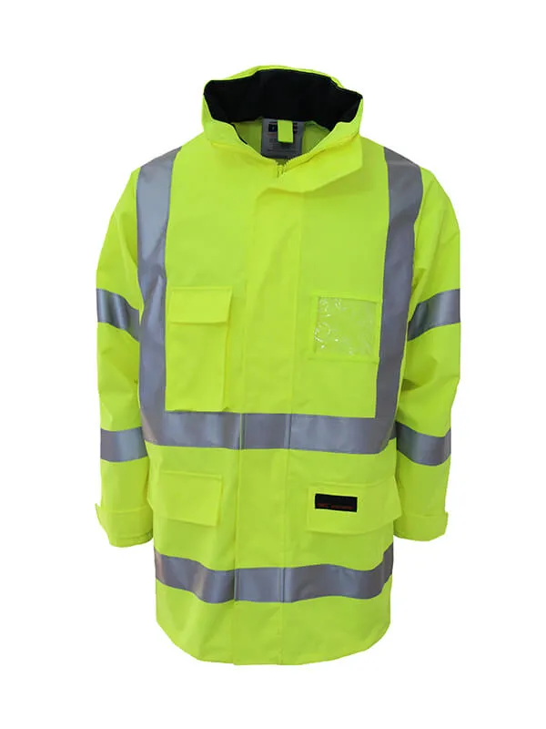 DNC Hi Vis Breathable Rain Jacket Bio Motion Tape (3571)