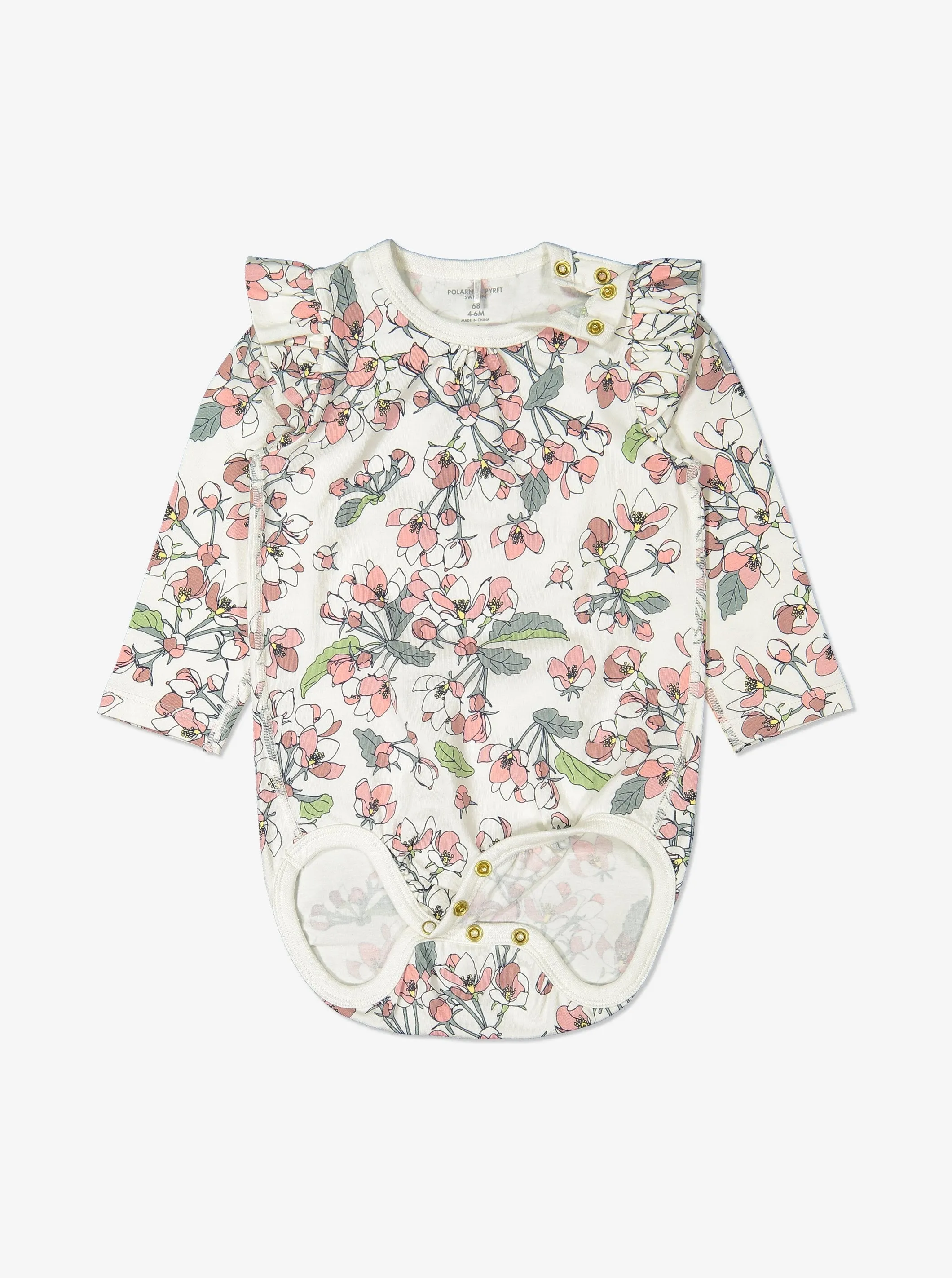 Floral Frilled Babygrow