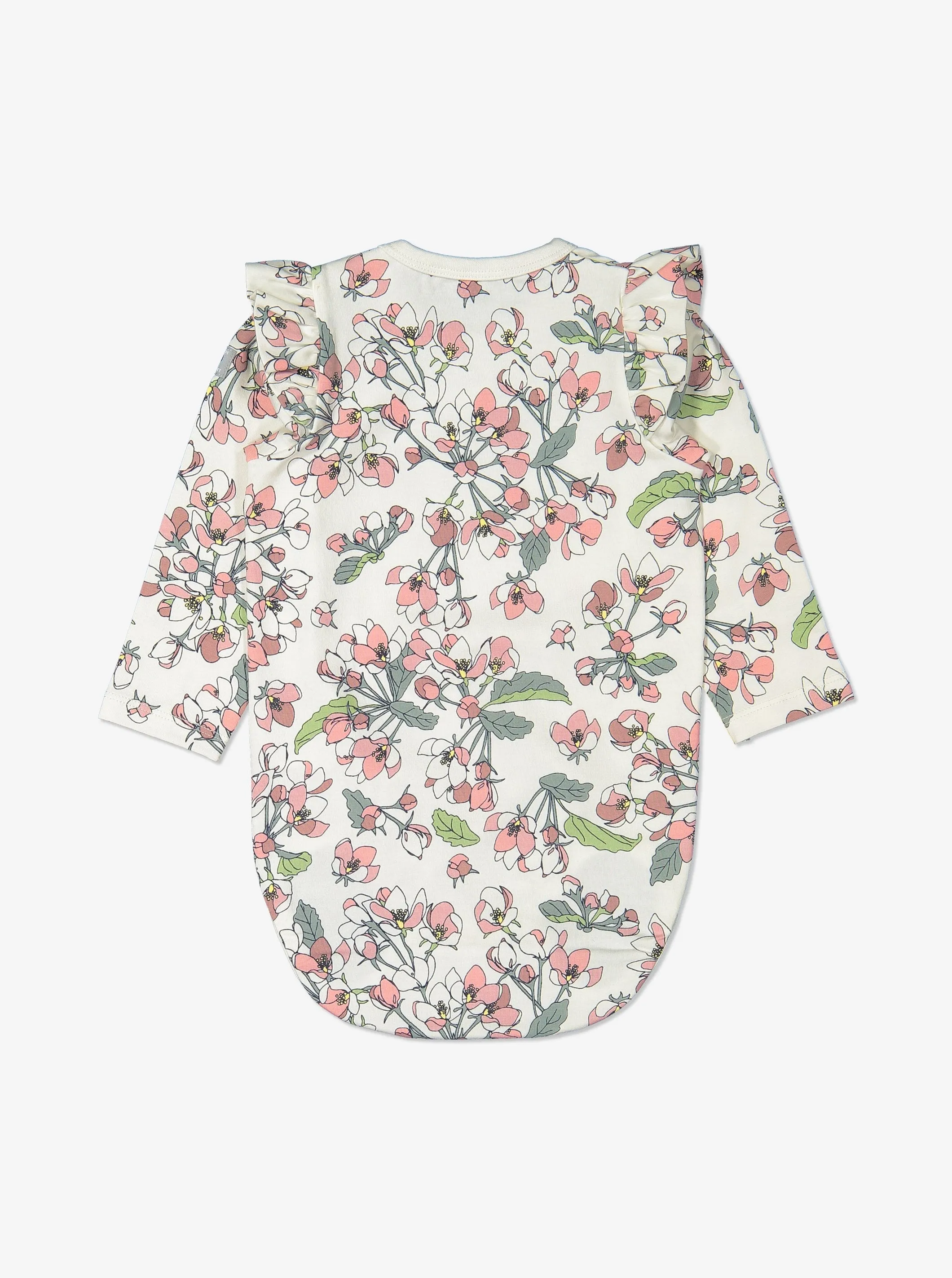 Floral Frilled Babygrow