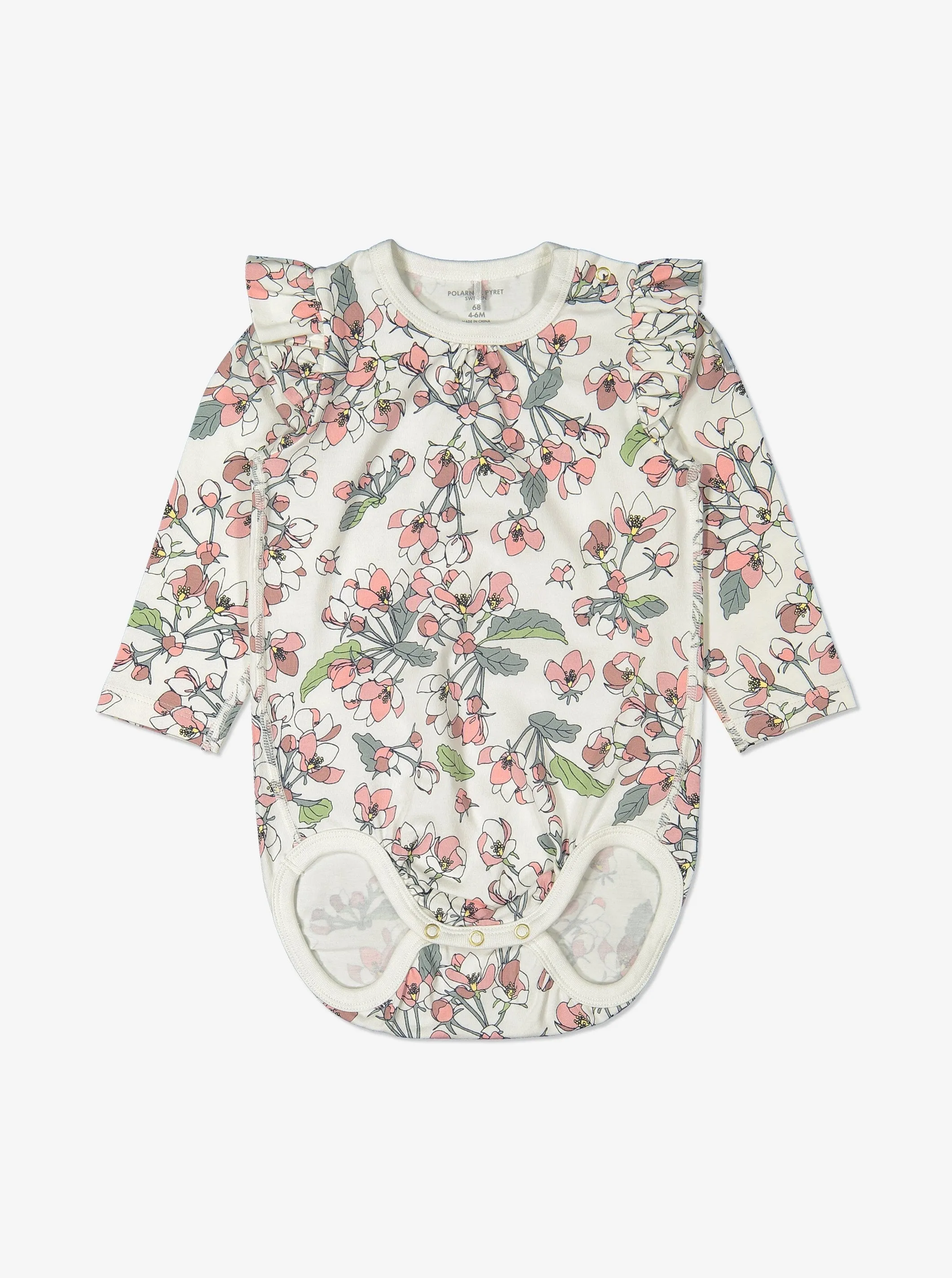 Floral Frilled Babygrow