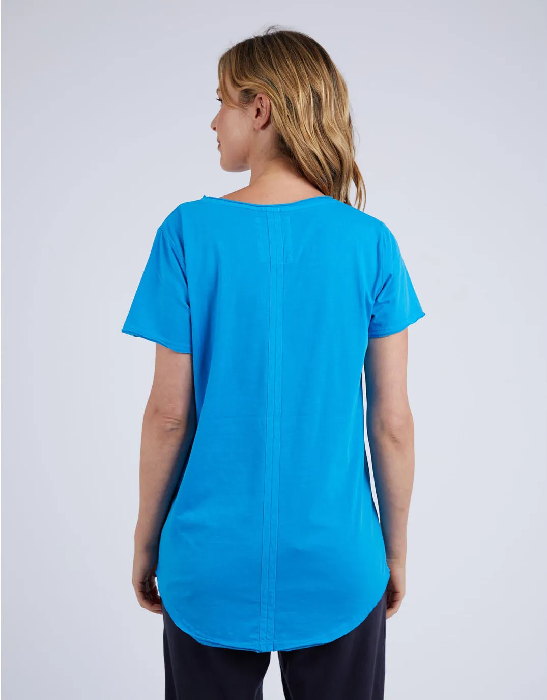 Fundamental Vee Tee - Ibiza Blue