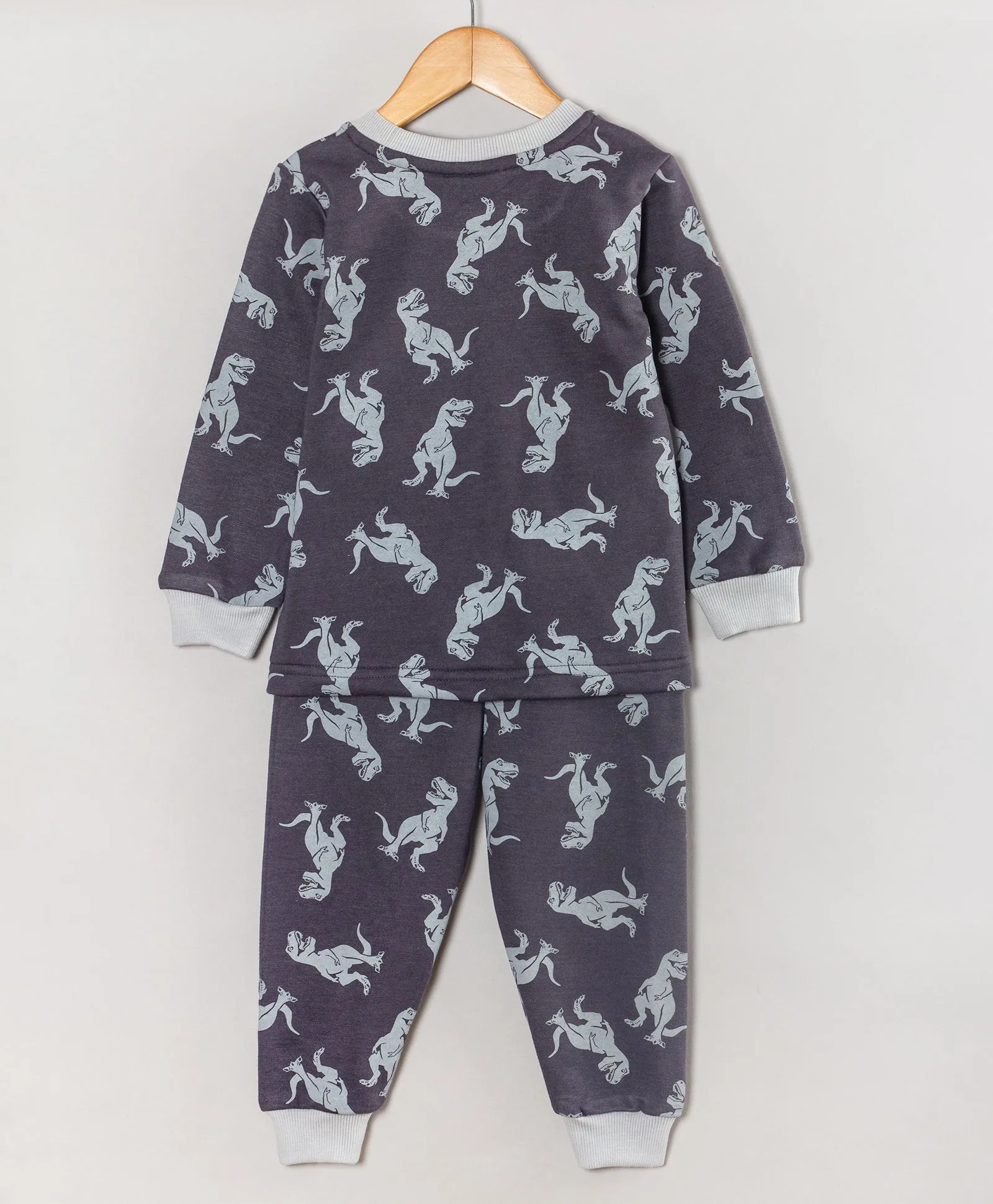 GREY DINO PRINT TRACKSUIT