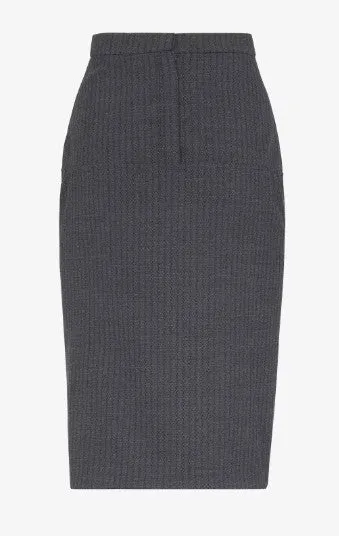 Grey Women's Luxury Skirt