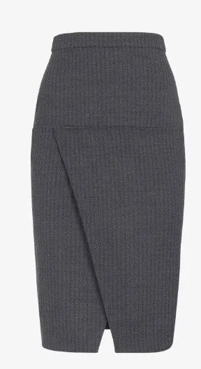 Grey Women's Luxury Skirt