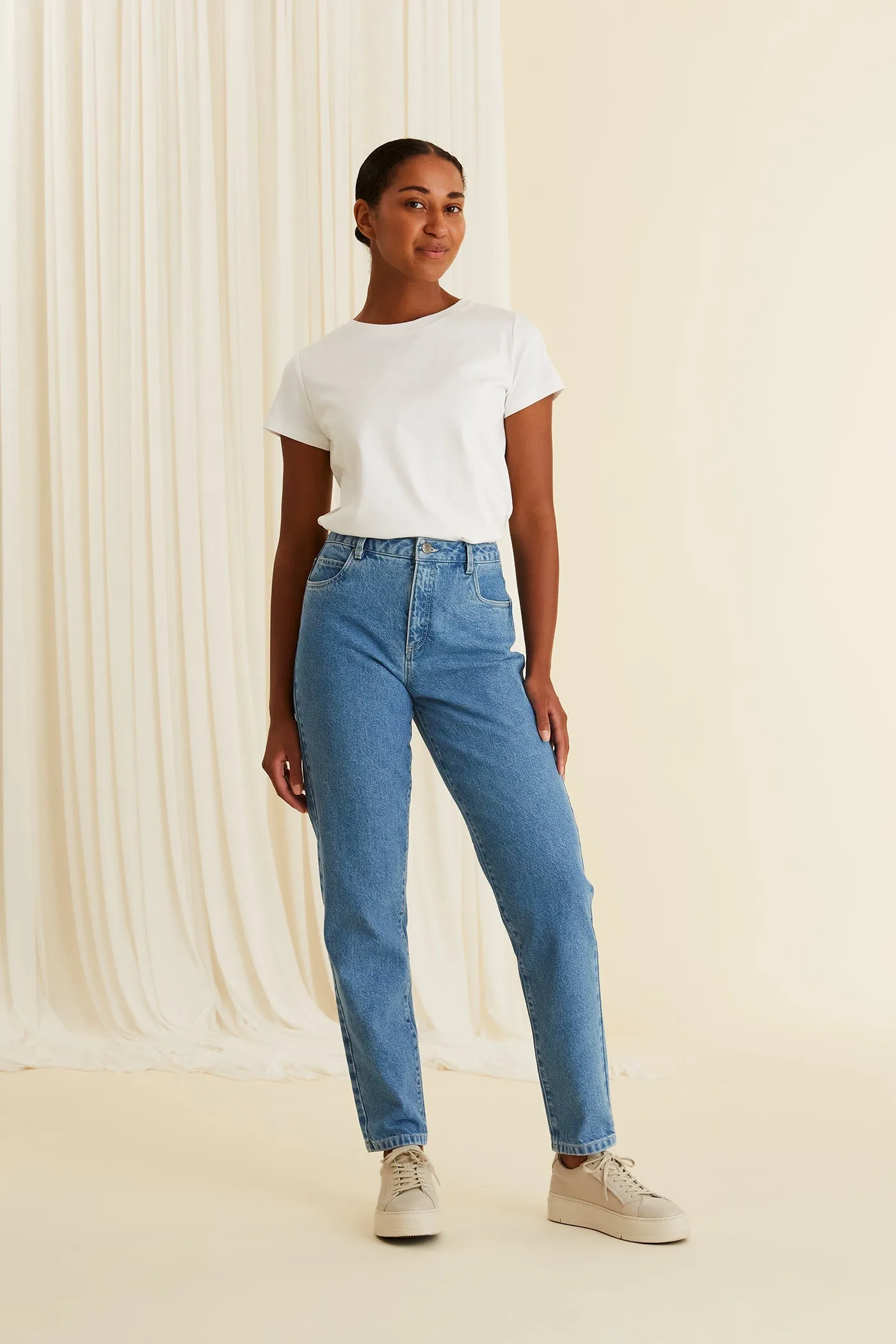 Holly Five-Pocket Jeans Blue