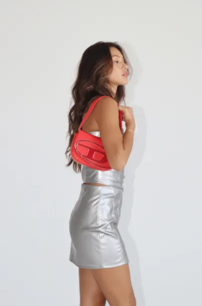 Kylie Metallic Mini Skirt