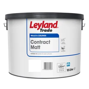 Leyland Trade Contract Matt Brilliant White 10L