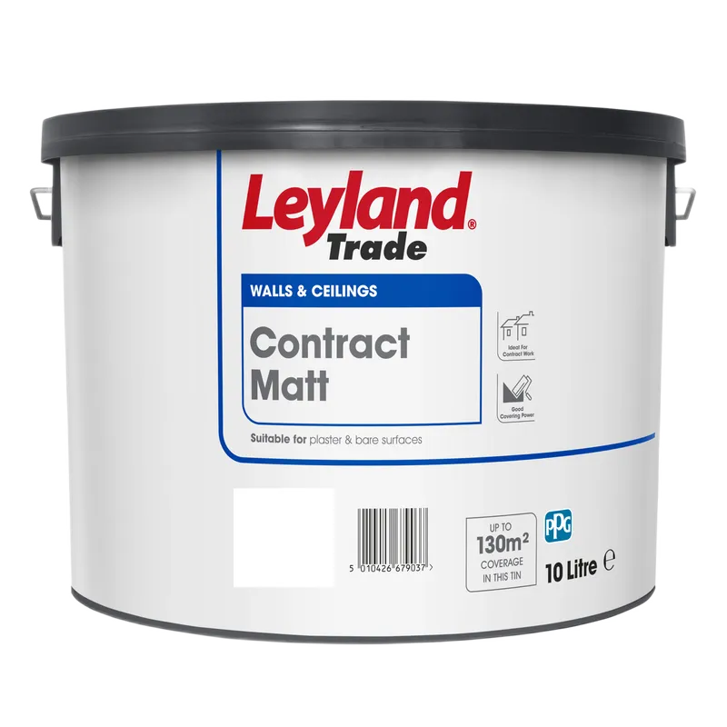 Leyland Trade Contract Matt Brilliant White 10L