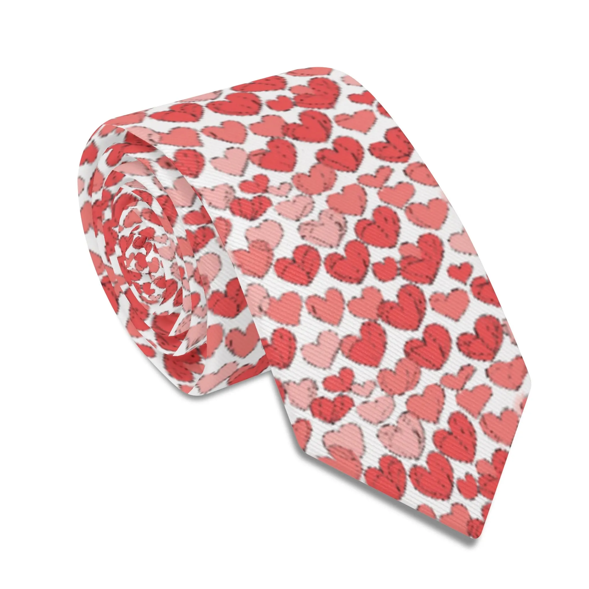 Little Red Hearts Necktie