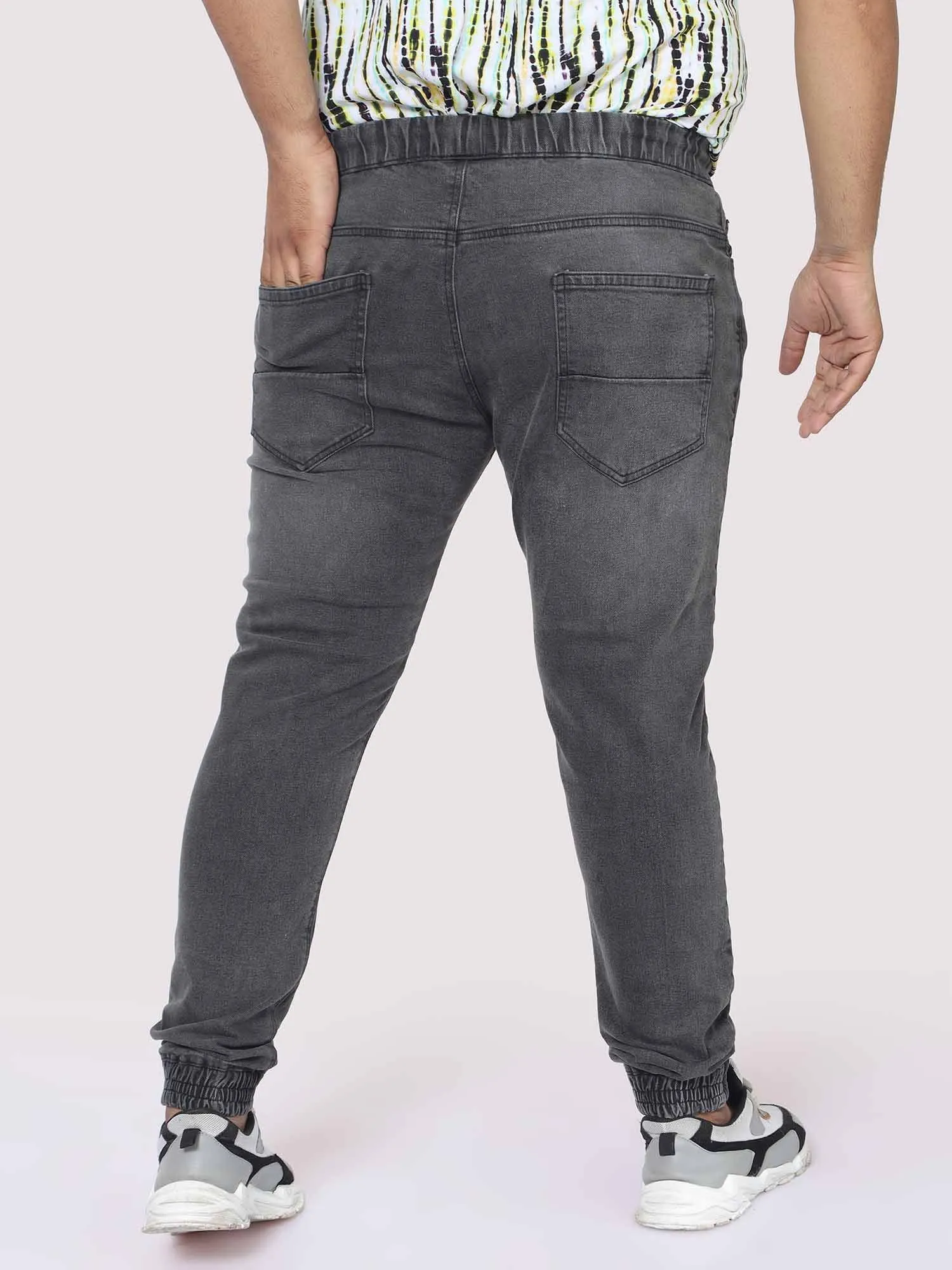 Men's Plus Size Pebble Grey Jogger Pants