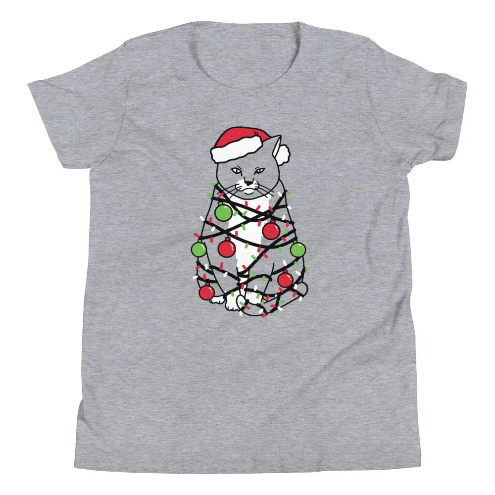 Meowy Christmas Kid's Youth Tee