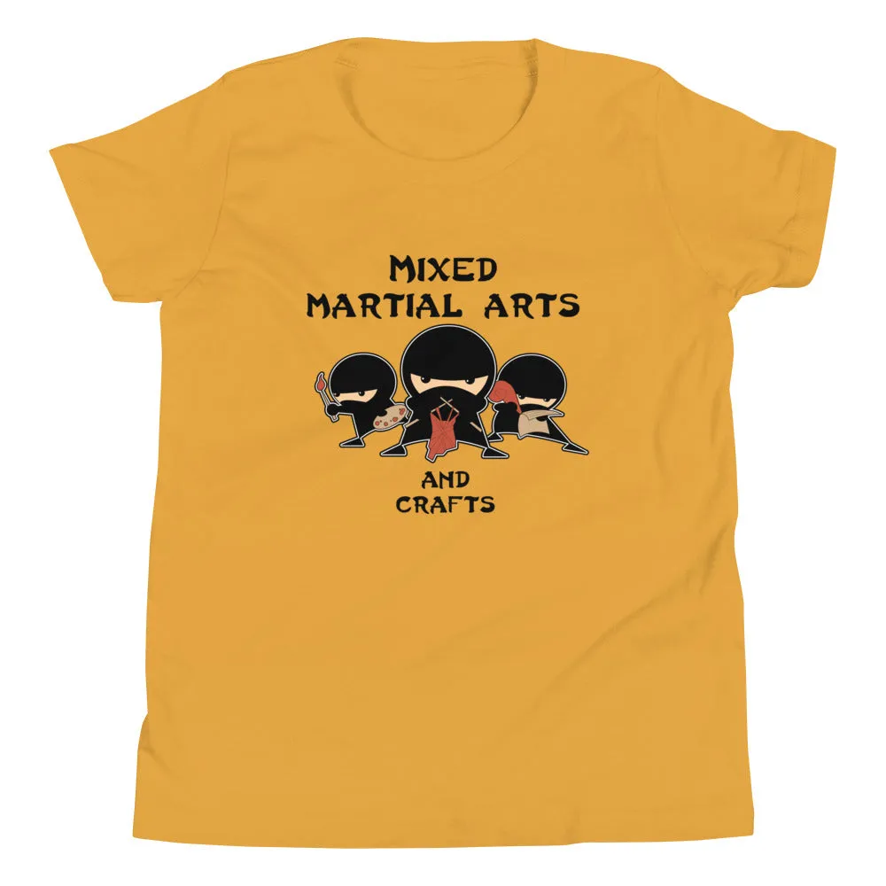 Mixed Martial Arts and Crafts Kid's Youth Tee