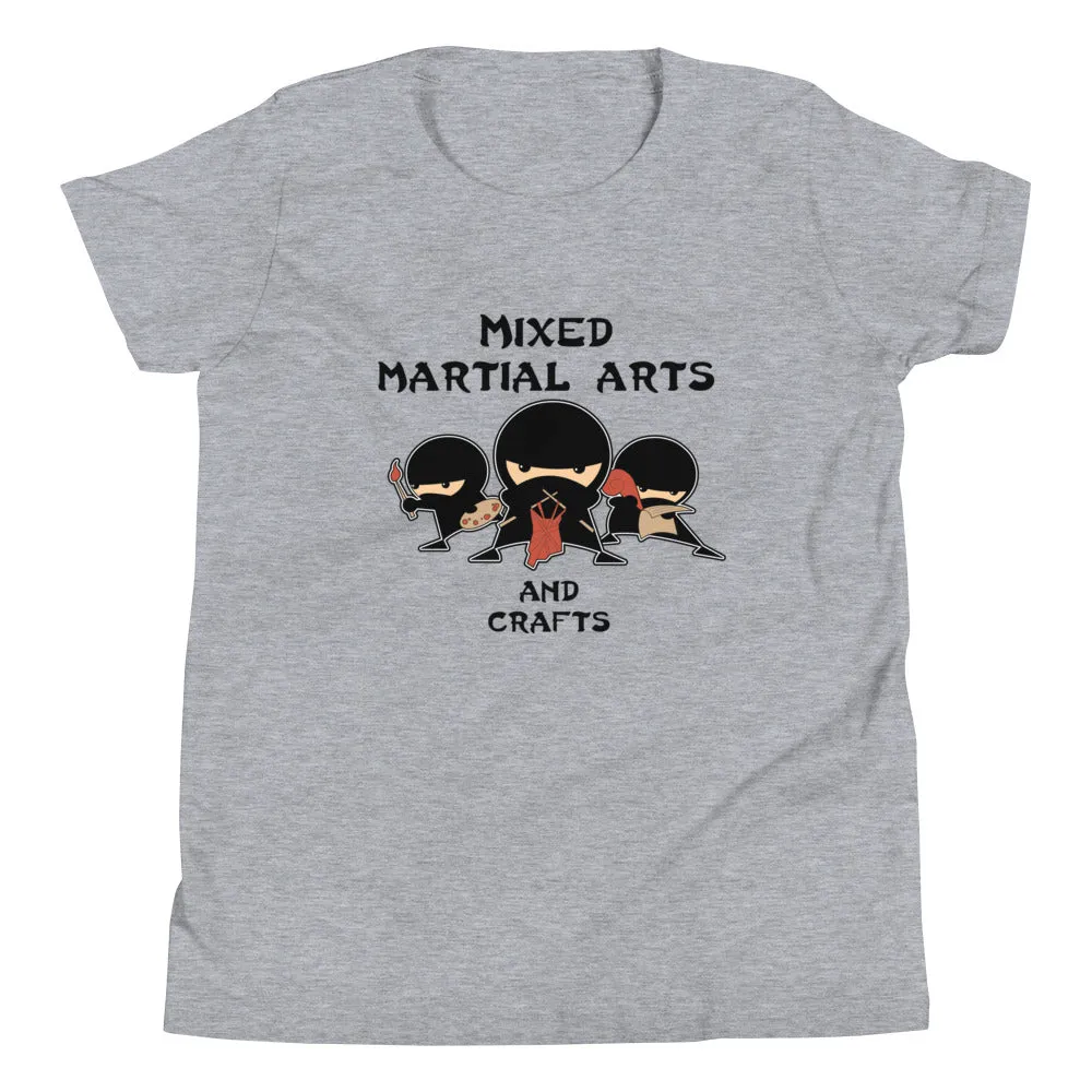 Mixed Martial Arts and Crafts Kid's Youth Tee