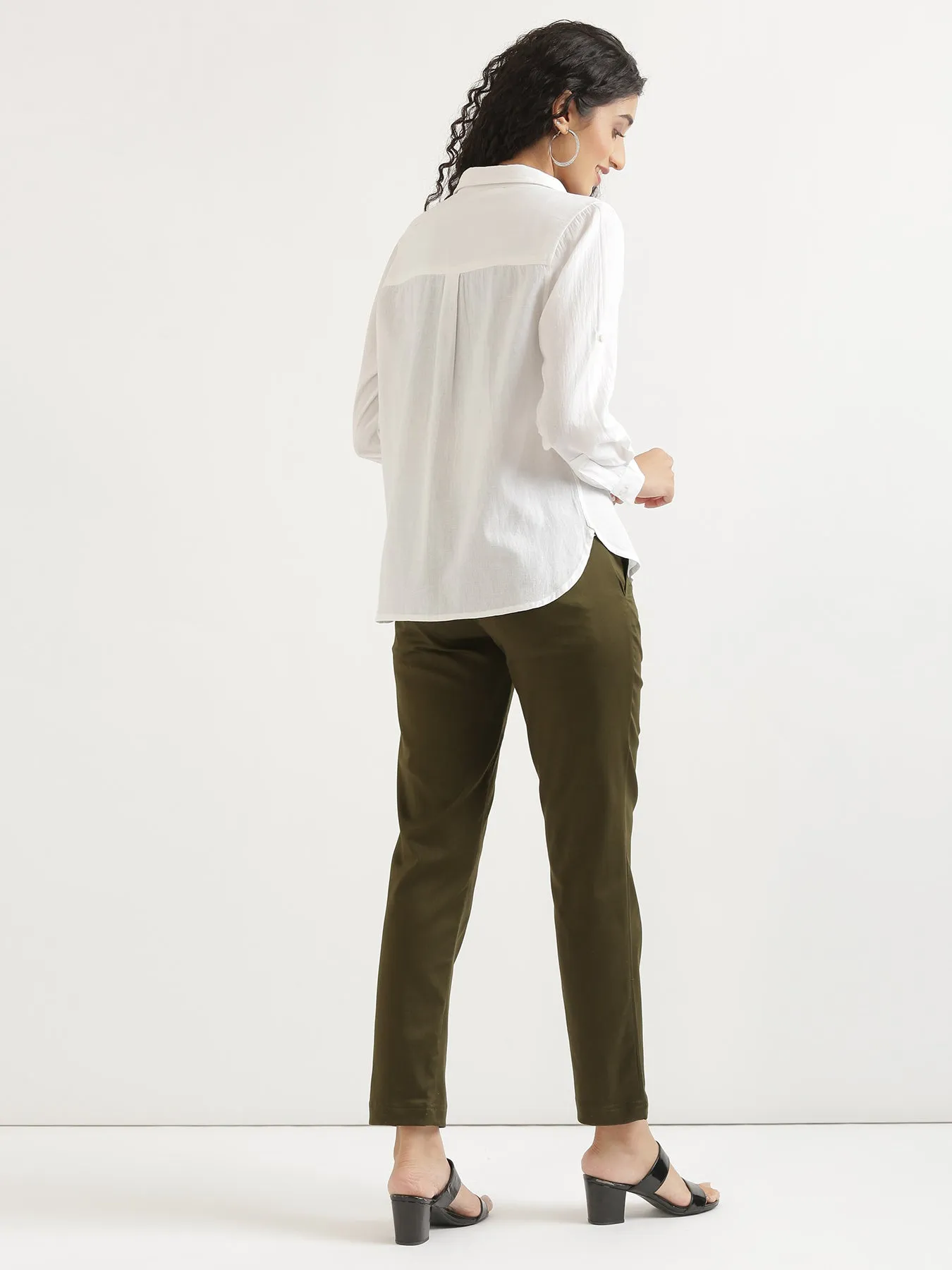 Olive Green Formal Pant