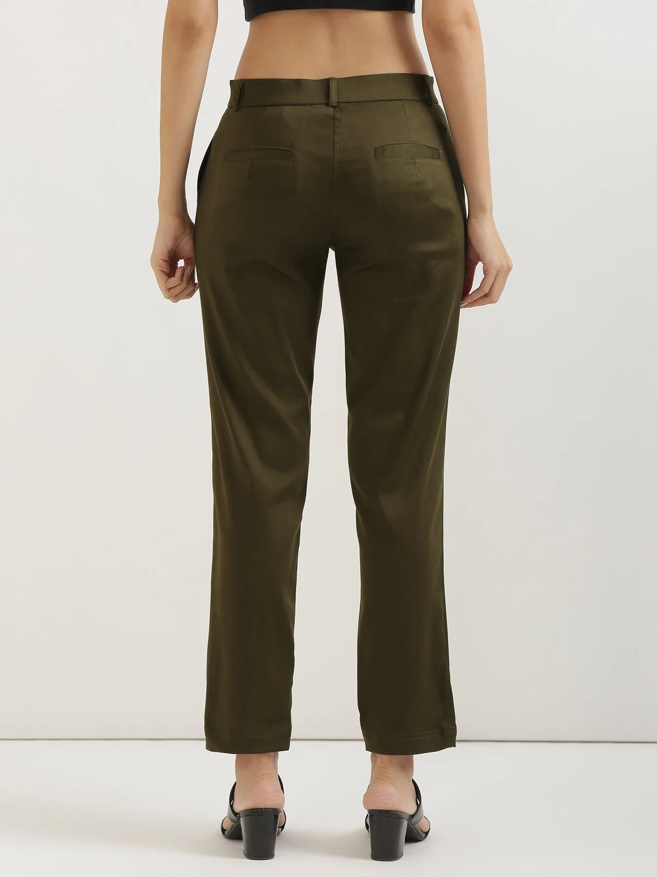 Olive Green Formal Pant