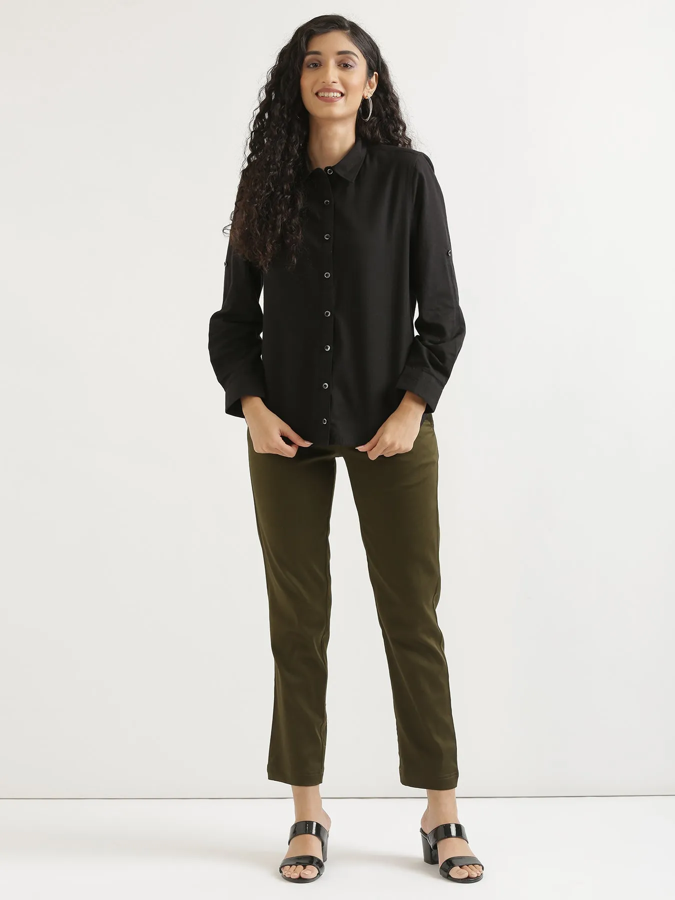 Olive Green Formal Pant