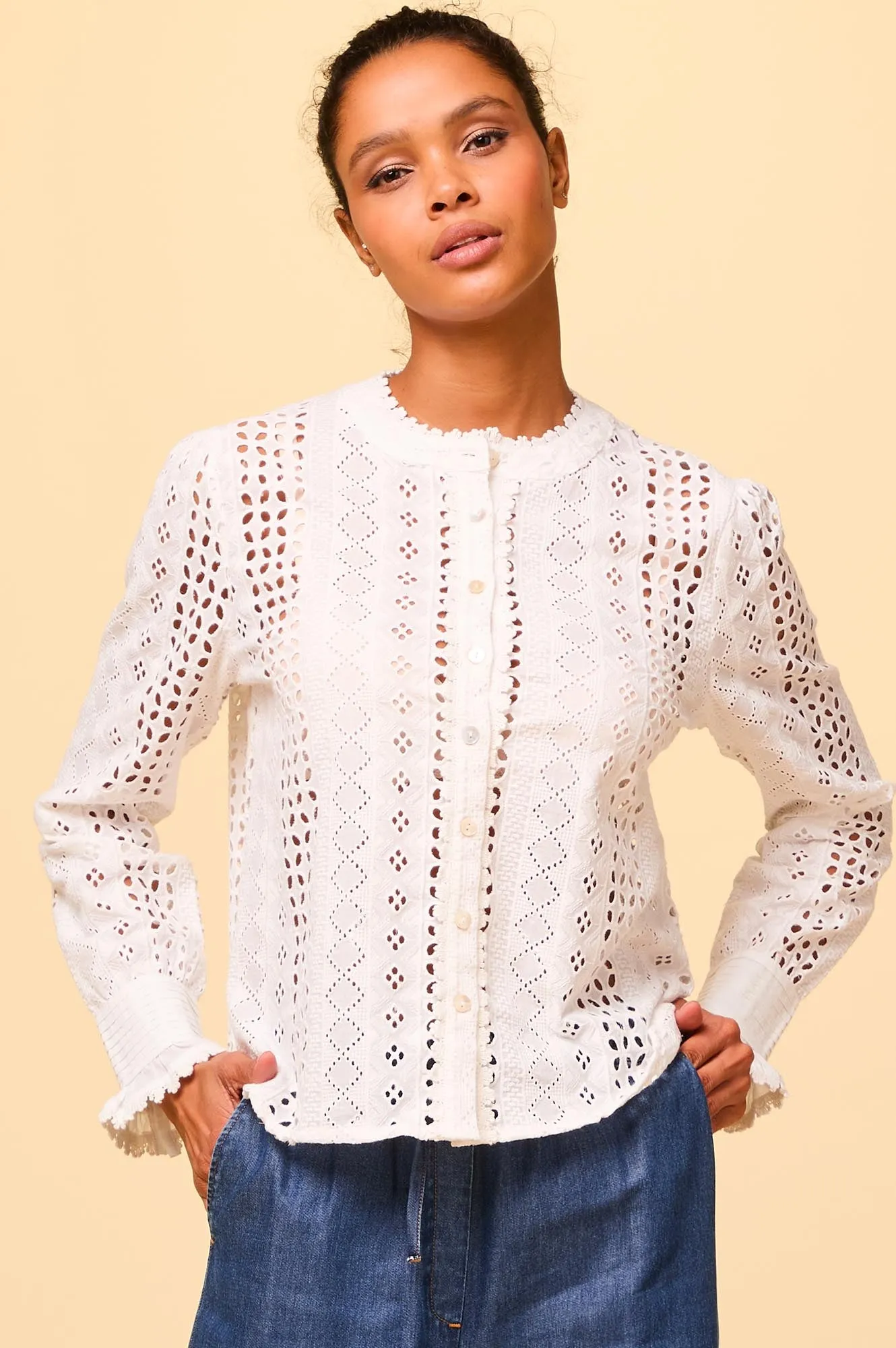 Quinn Blouse | White