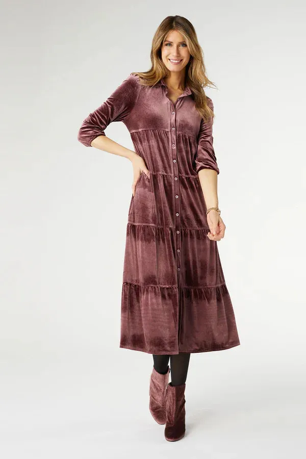 Romance Imagined Velour Dress