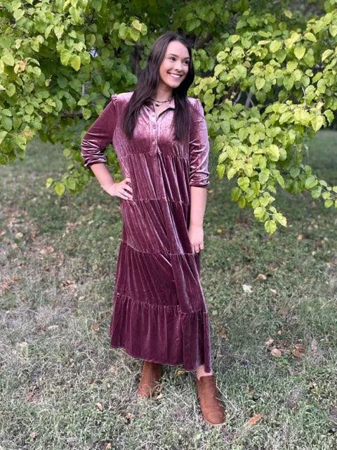 Romance Imagined Velour Dress