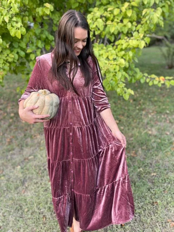 Romance Imagined Velour Dress