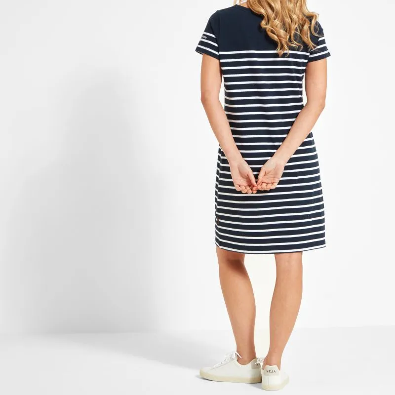 Schoffel Beauport Ladies Dress - Navy Stripe