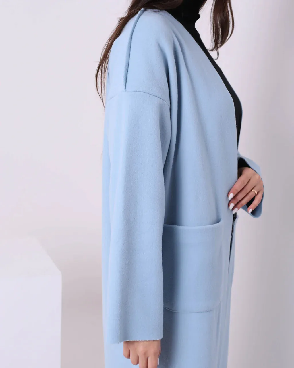 Sleeve Long Cardigan (W705) - Just4Women