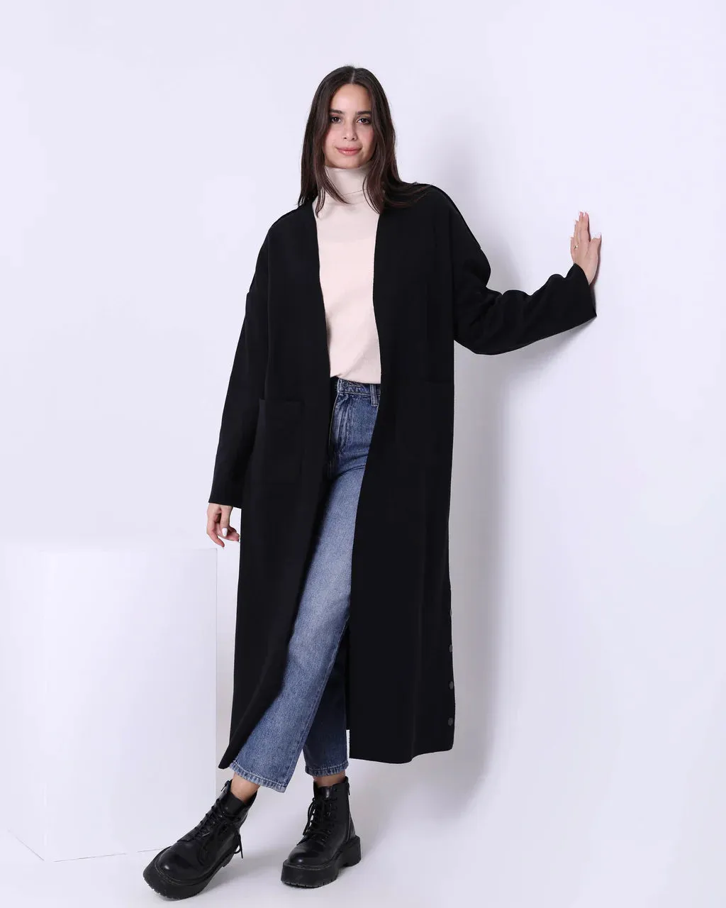 Sleeve Long Cardigan (W705) - Just4Women