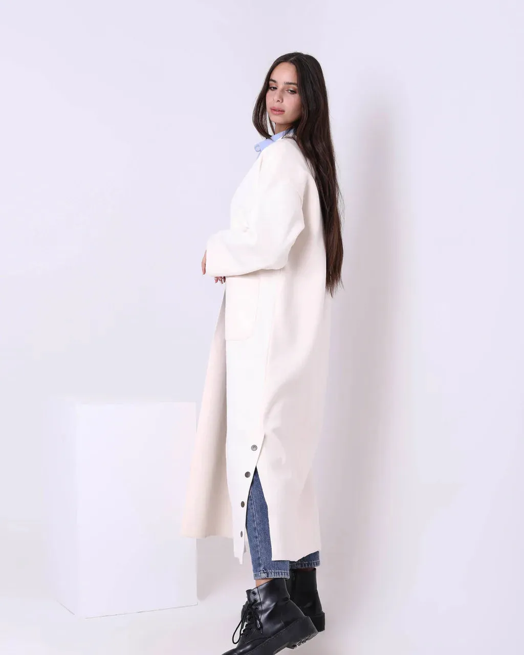 Sleeve Long Cardigan (W705) - Just4Women