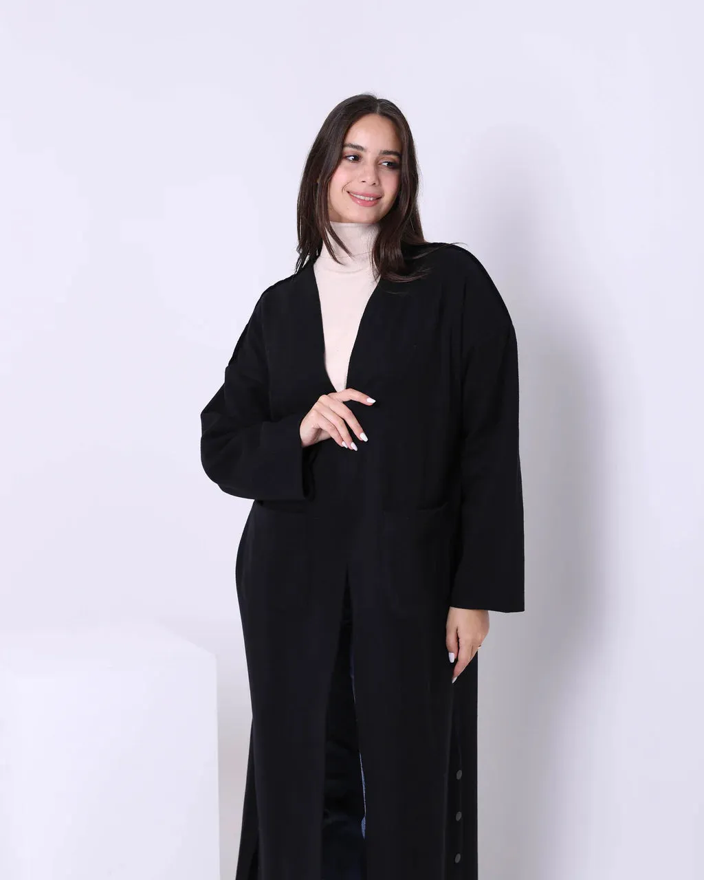 Sleeve Long Cardigan (W705) - Just4Women