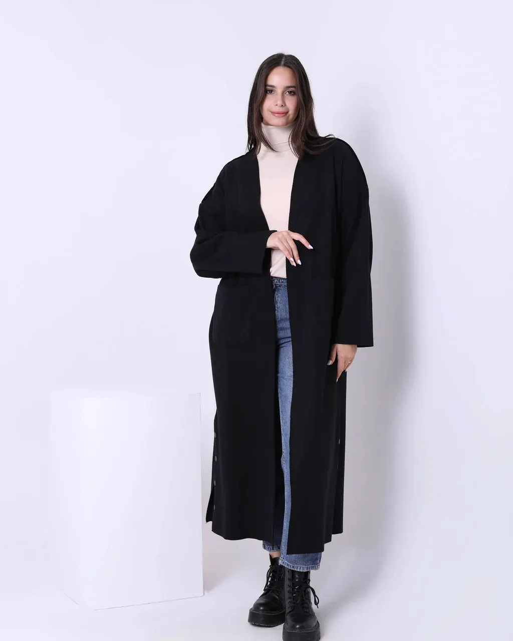 Sleeve Long Cardigan (W705) - Just4Women