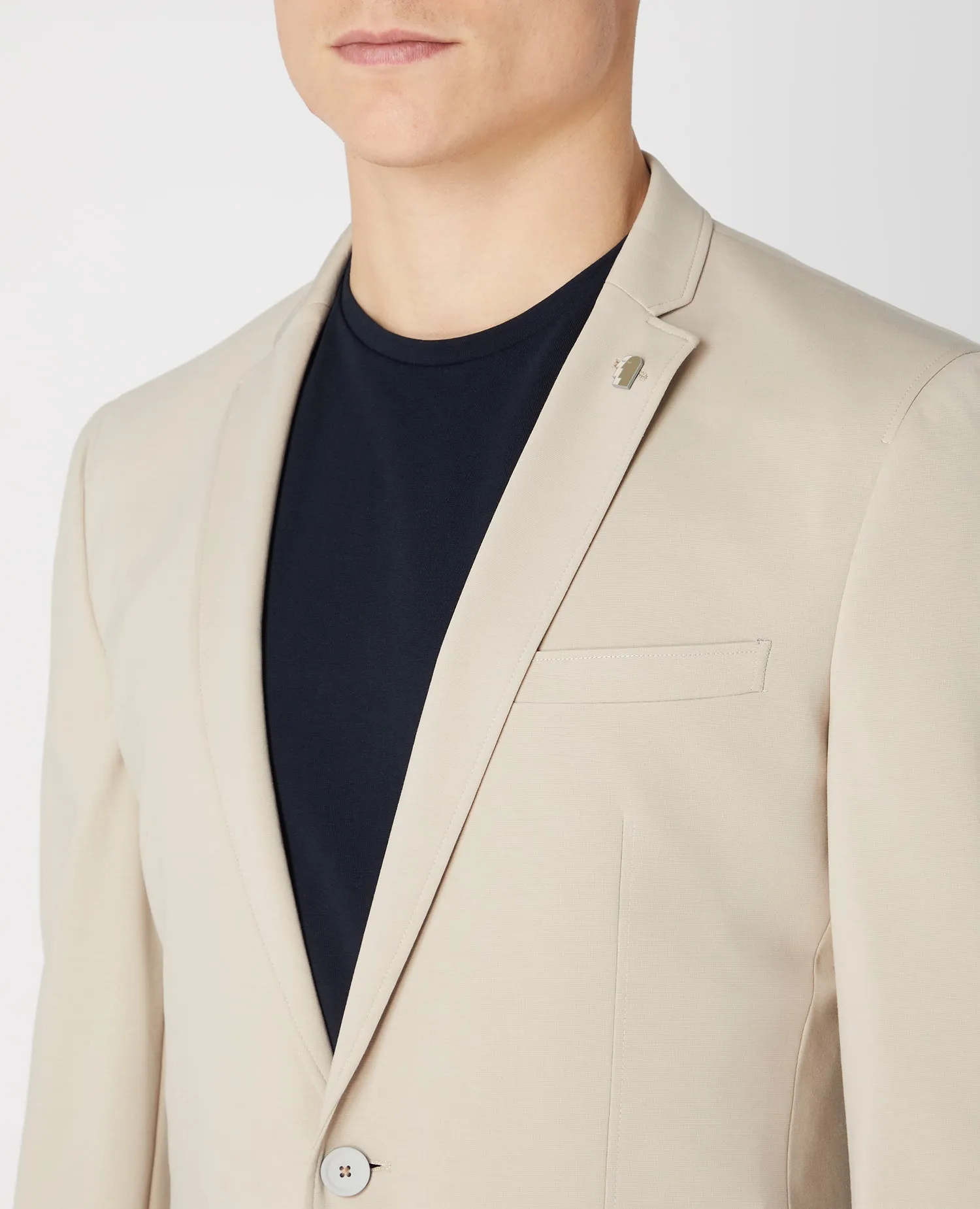 Slim Fit Cotton-Blend Stretch Jacket