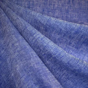 Soft Washed Yarn Dye Linen Royal