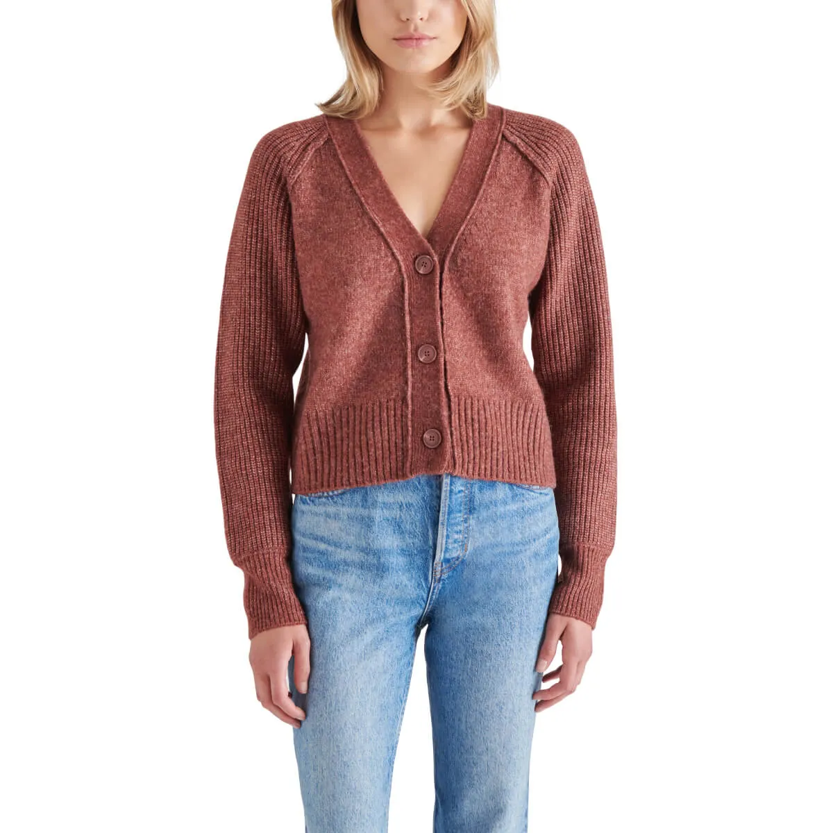 Steve Madden Beckie V-Neck Cardigan