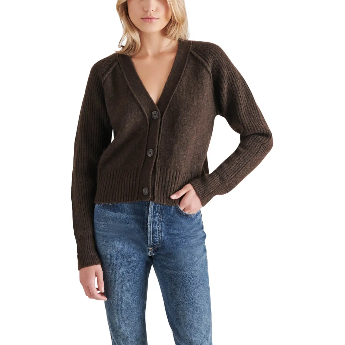 Steve Madden Beckie V-Neck Cardigan