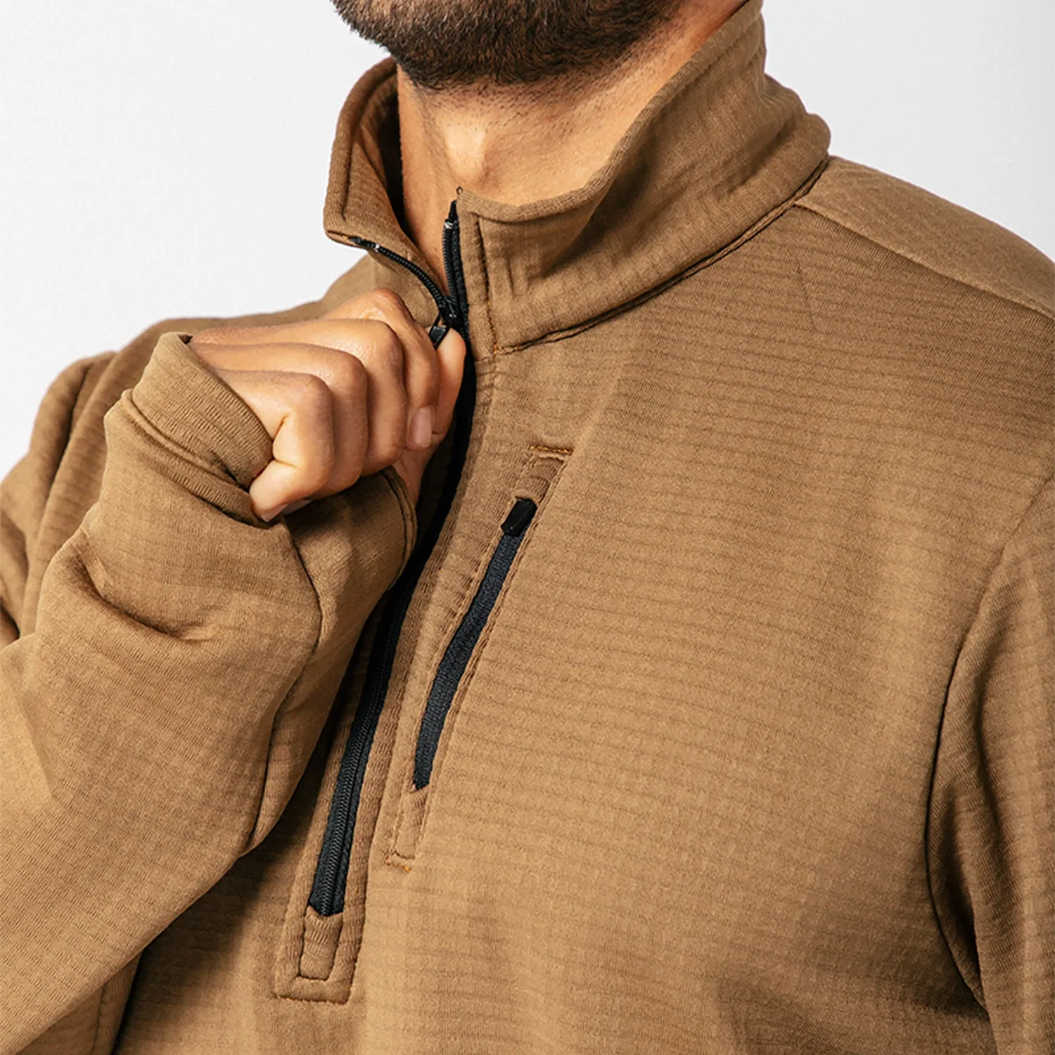 Waffle 1/4 Zip Pullover