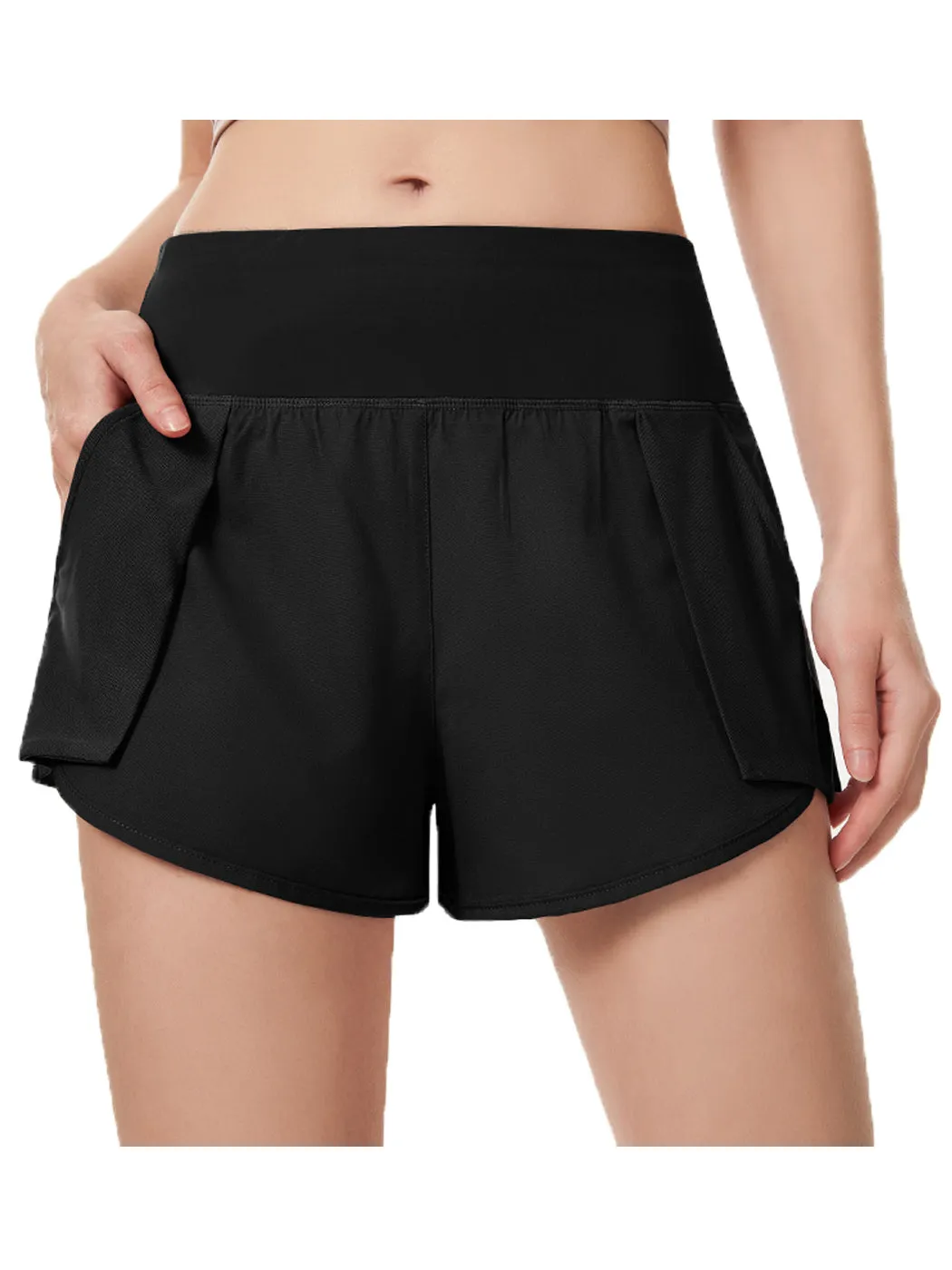 Workout Running Shorts Quick Dry with Pocket by Anna-Kaci